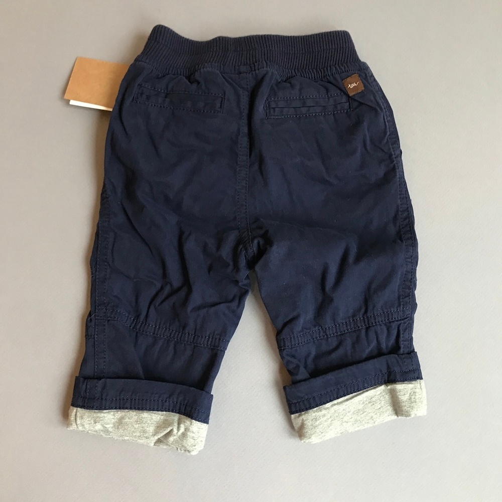 TEA COLLECTION Lined Canvas Pants NWT Sz 3-6 Mos. - Picture 8 of 8